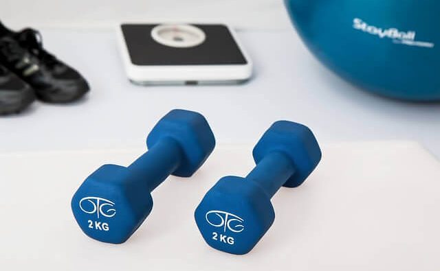 Hantle ze sklepu fitness